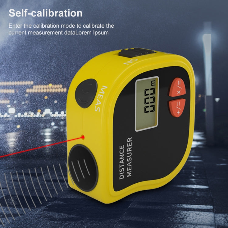 Punto láser medidor de distancia ultrasónico CP-3001 con cinta métrica de 1 m