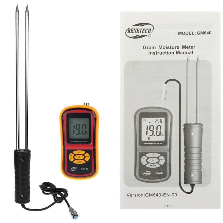 BENETECH GM640 Medidor de humedad de grano digital de alta calidad con pantalla LCD
