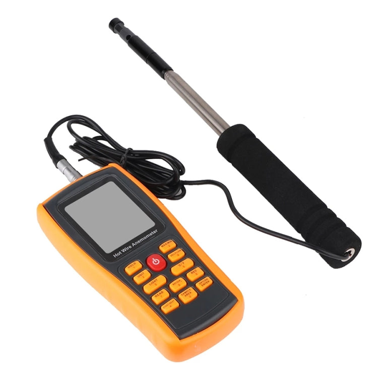 BENETECH GM8903 Anemómetro Digital de temperatura del viento y velocidad del viento con pantalla LCD de 2,6 pulgadas, GM8903