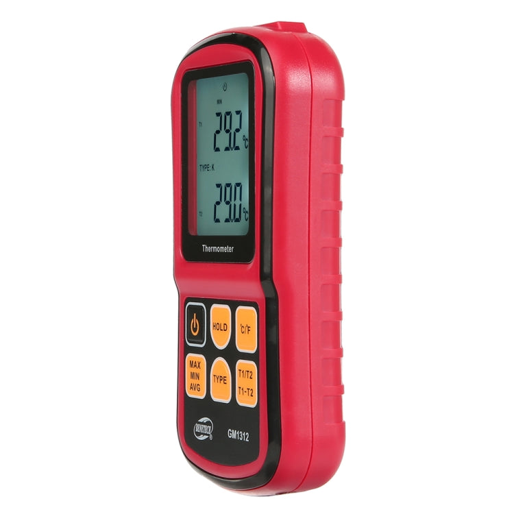 BENETECH GM1312 Termómetro termopar con pantalla LCD de 2,4 pulgadas Medida tipo J, K, T, E, N y R, rango de medida: -50 ~ 300C