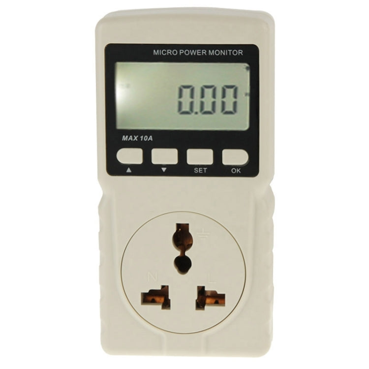 BENETECH GM86 Pantalla LCD MAX 10A Micro Monitor de potencia Medidor de energía, enchufe de la UE