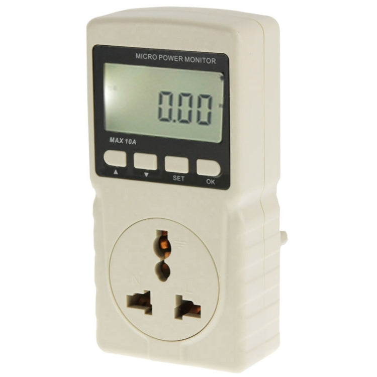 BENETECH GM86 Pantalla LCD MAX 10A Micro Monitor de potencia Medidor de energía, enchufe de la UE