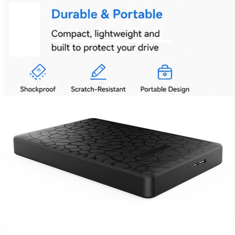 Caja externa SATA HDD/SSD de 2,5 pulgadas, sin herramientas, interfaz USB 3.0
