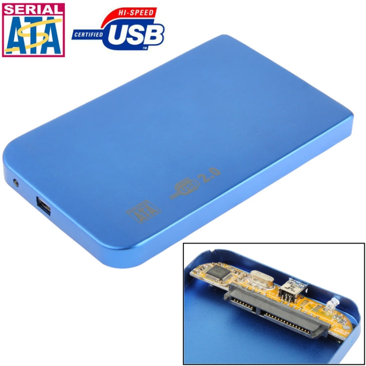 Caja externa SATA HDD de 2,5 pulgadas, tamaño: 126 mm x 75 mm x 13 mm, SATA (Black), SATA (Silver), SATA (Blue), SATA (Red)