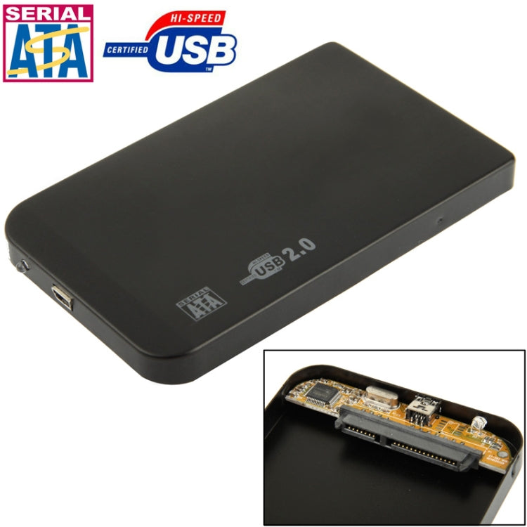 Caja externa SATA HDD de 2,5 pulgadas, tamaño: 126 mm x 75 mm x 13 mm, SATA (Black), SATA (Silver), SATA (Blue), SATA (Red)
