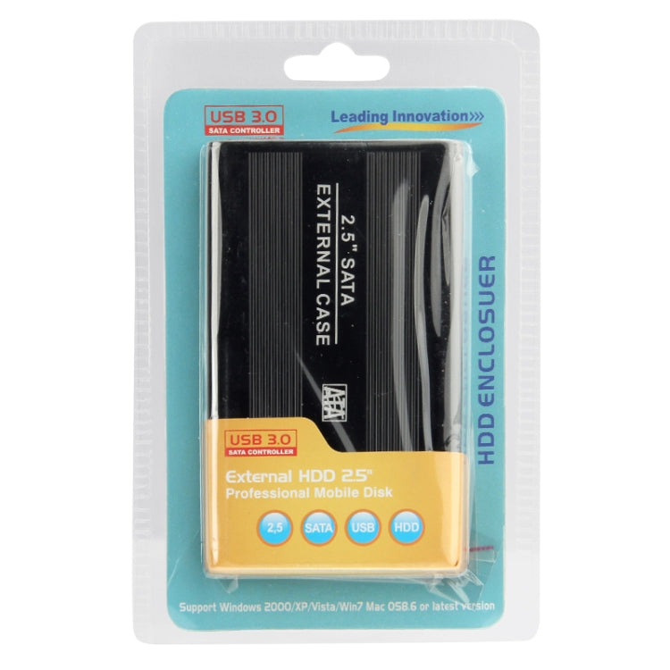 Caja externa HDD SATA de alta velocidad de 2,5 pulgadas, compatible con USB 3.0
