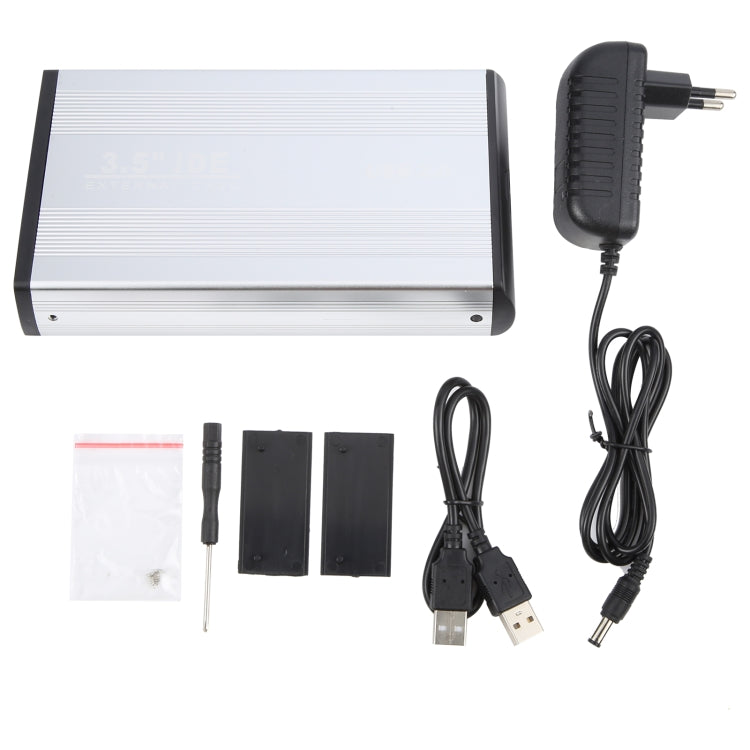 Caja externa HDD de 3,5 pulgadas, compatible con disco duro IDE, IDE (EU Plug), IDE (UK Plug)