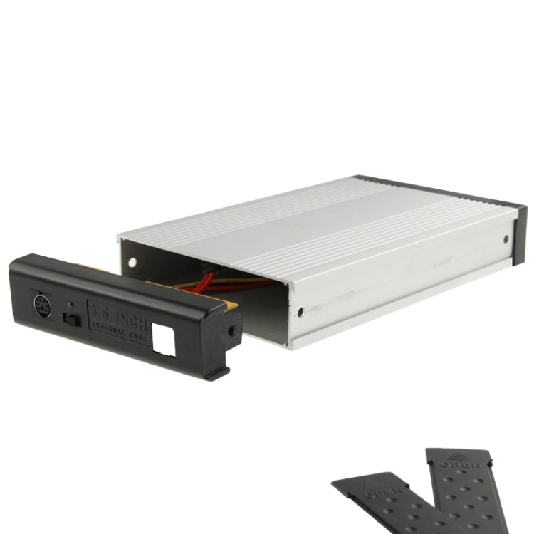 Caja externa HDD SATA de alta velocidad de 3,5 pulgadas, compatible con USB 3.0, SATA (USB 3.0)