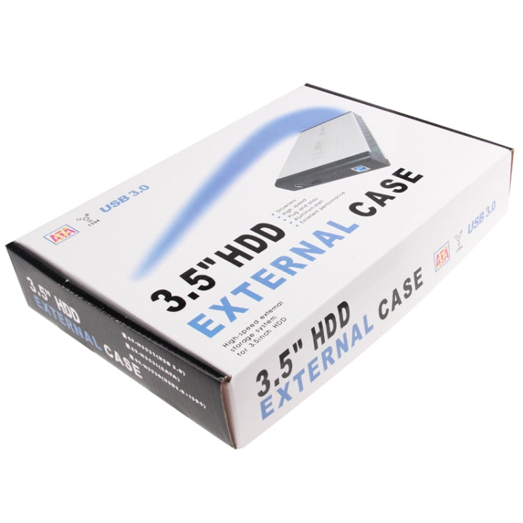 Caja externa HDD SATA de alta velocidad de 3,5 pulgadas, compatible con USB 3.0, SATA (USB 3.0)