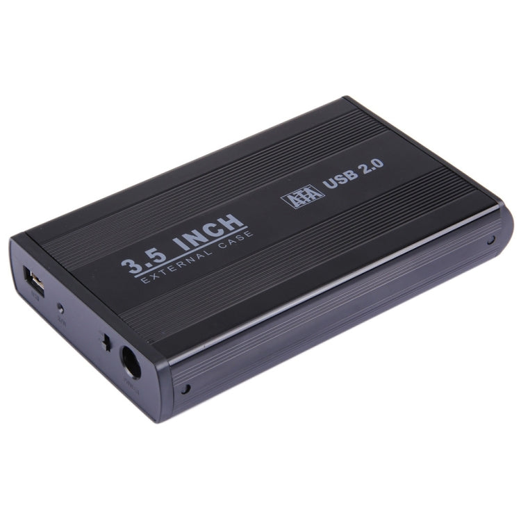 Caja externa HDD SATA de 3,5 pulgadas, compatible con USB 2.0, SATA With 2.0A Power, SATA With 1.5A Power