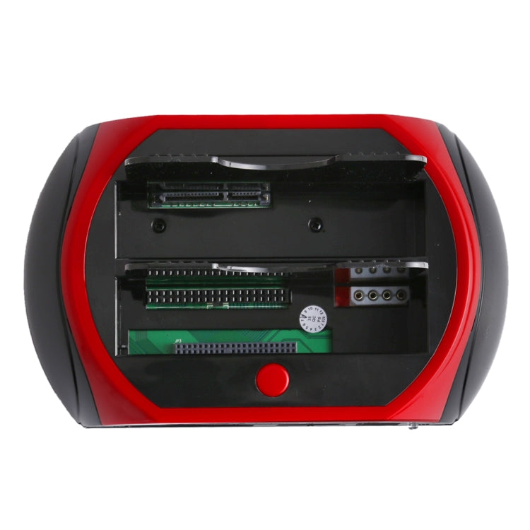 Estación de acoplamiento todo en 1 dual SATA/IDE HDD de 2,5 pulgadas/3,5 pulgadas con lector de tarjetas y concentrador