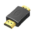 Varón chapado en oro del Pin de HDMI 19 al adaptador masculino del Pin de HDMI 19, ayuda Full HD 1080P, HDMI Male to Male