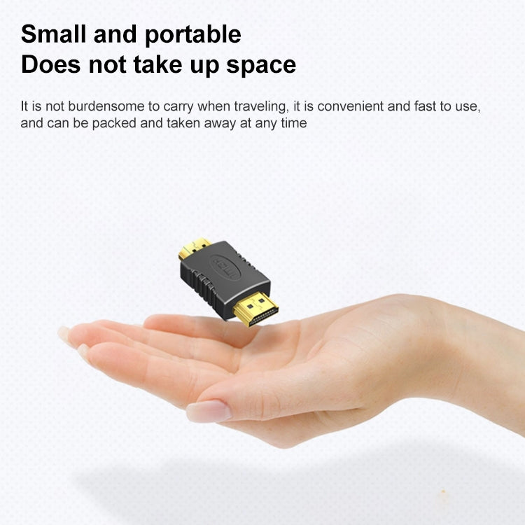 Varón chapado en oro del Pin de HDMI 19 al adaptador masculino del Pin de HDMI 19, ayuda Full HD 1080P, HDMI Male to Male
