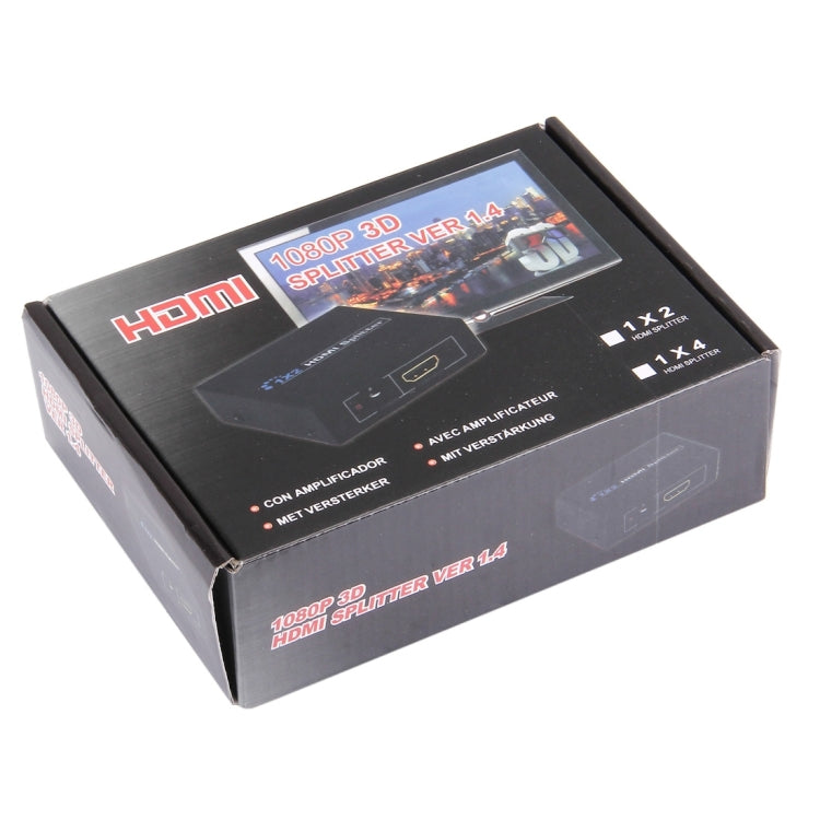 HDV-9812 Mini HD 1080P 1x2 HDMI V1.4 Divisor para HDTV / STB/ DVD / Proyector / DVR, HDMI V1.4
