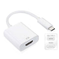 Para Macbook de 12 pulgadas/Chromebook Pixel 2015, HDMI Female (White)