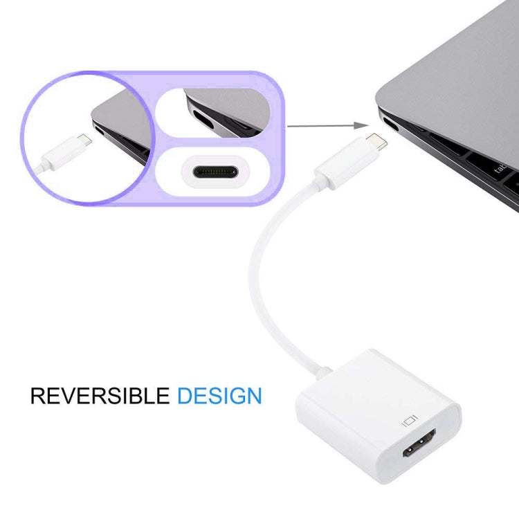 Para Macbook de 12 pulgadas/Chromebook Pixel 2015, HDMI Female (White)