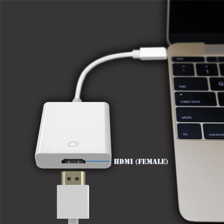 Para Macbook de 12 pulgadas/Chromebook Pixel 2015, HDMI Female (White)
