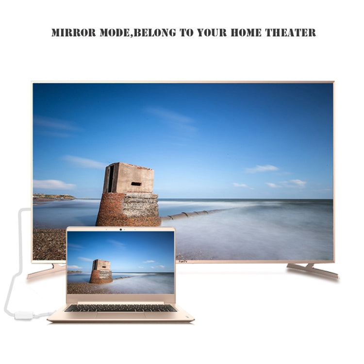 Para Macbook de 12 pulgadas/Chromebook Pixel 2015, HDMI Female (White)
