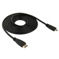 Cable adaptador Mini HDMI macho a Micro HDMI macho de 1,8 m, Mini HDMI Male, Length: 1.8m