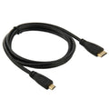 Cable adaptador Mini HDMI macho a Micro HDMI macho de 1m, Mini HDMI Male, Length: 1m