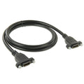 Cable adaptador de conector hembra HDMI de 19 pines de alta velocidad de 1m a HDMI de 19 pines hembra, HDMI AF to AF with Dual Ear Hole