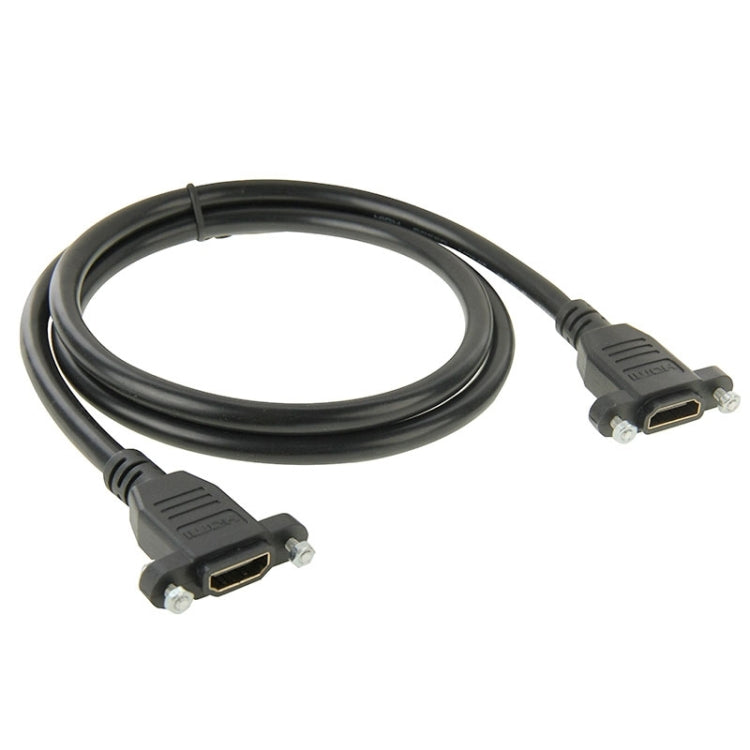 Cable adaptador de conector hembra HDMI de 19 pines de alta velocidad de 1m a HDMI de 19 pines hembra, HDMI AF to AF with Dual Ear Hole