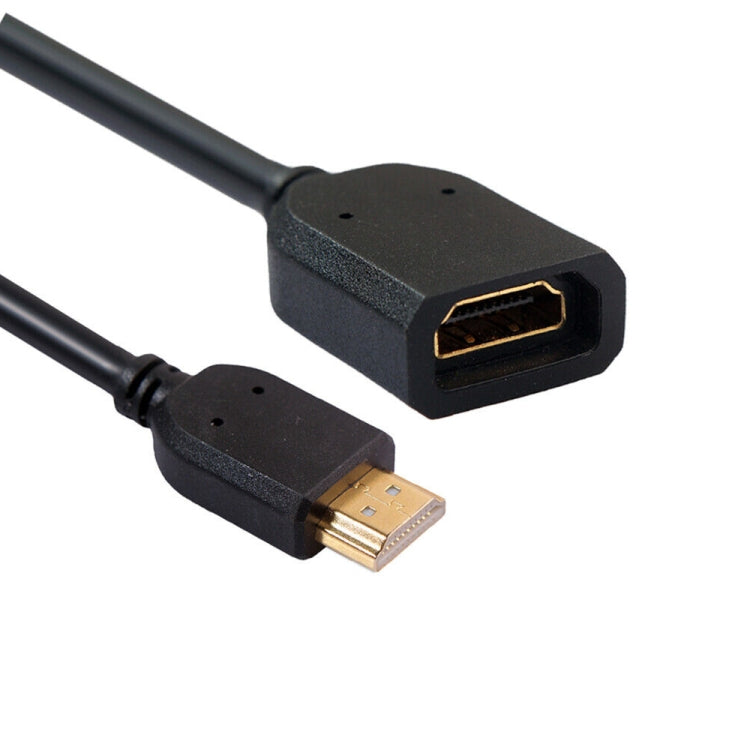 Cable adaptador de conector HDMI de 19 pines macho a HDMI de 19 pines hembra (AM-AF) de 10 cm, HDMI AM to AF