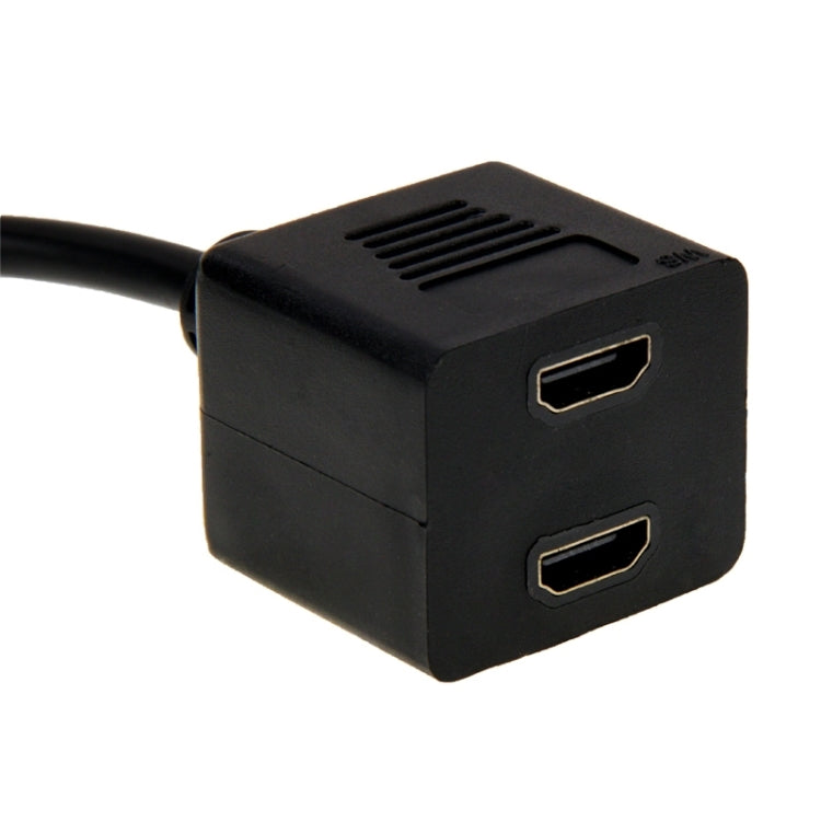 Cable divisor DVI de 24+1 pines macho a 2 x HDMI hembra de 29,5 cm, DVI 24+1 Pin Male to 2 x HDMI Female