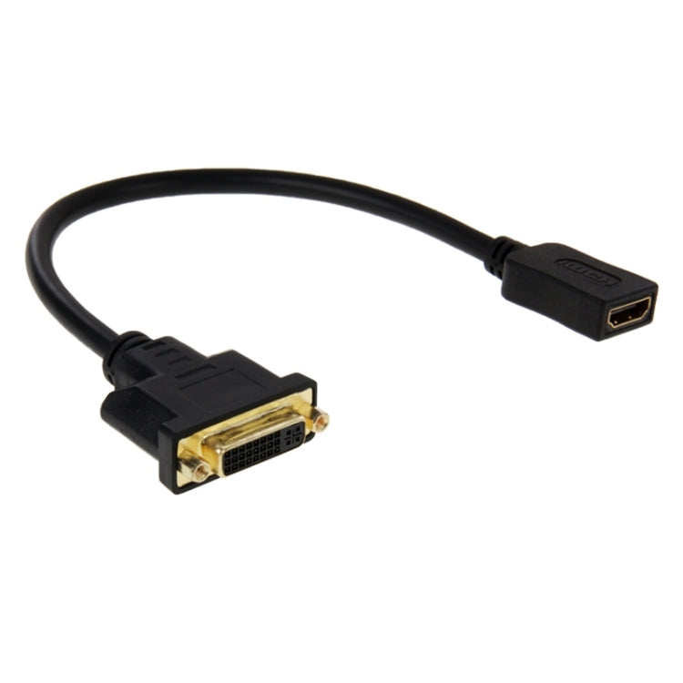 Cable adaptador HDMI hembra a DVI de 24+5 pines hembra de 30 cm, HDMI Female to DVI 24+5