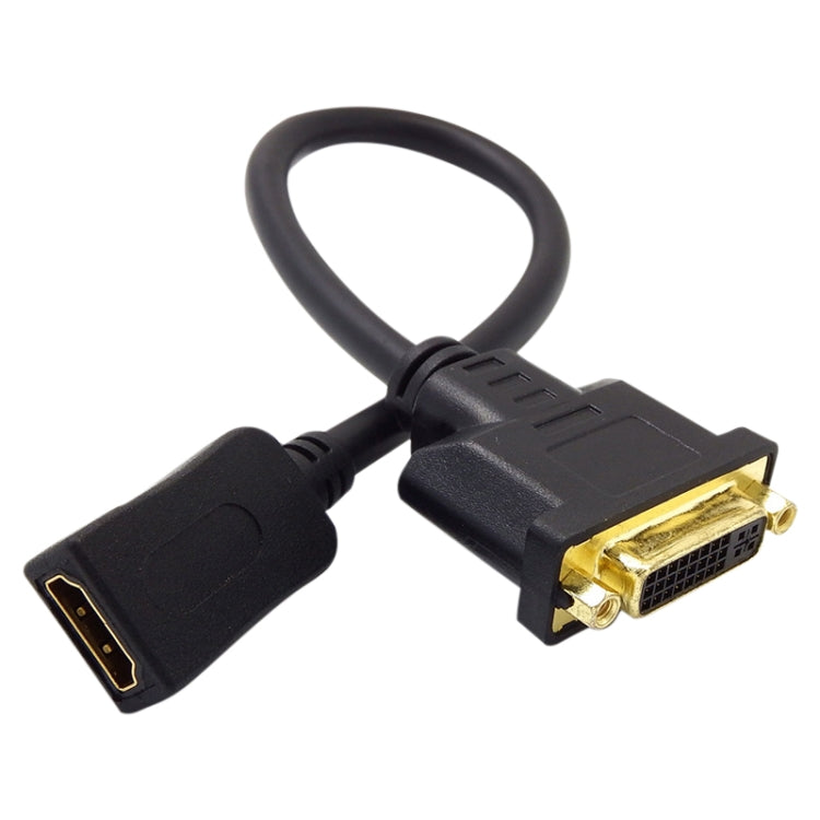 Cable adaptador HDMI hembra a DVI de 24+5 pines hembra de 30 cm, HDMI Female to DVI 24+5