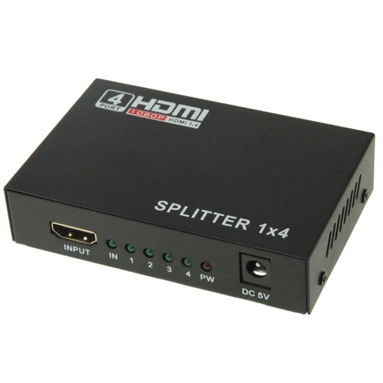 Mini divisor de HD 1080P 1x4 HDMI V1.4 para HDTV/STB/DVD/proyector/DVR, 1x4 HDMI (Mini)