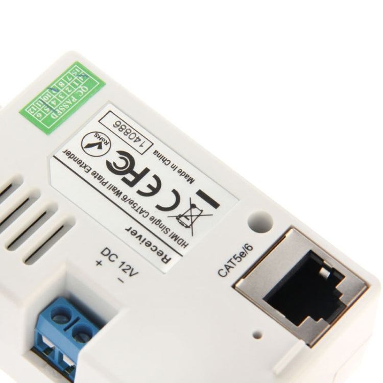 Extensor de placa de pared HDMI único Cat5e / 6 de 50 metros (enchufe UE)