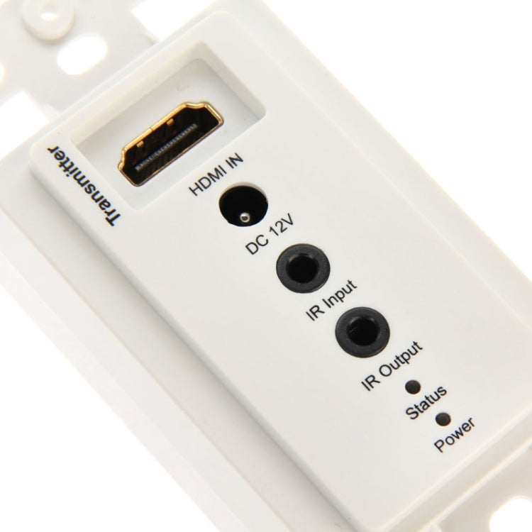 Extensor de placa de pared HDMI único Cat5e / 6 de 50 metros (enchufe UE)