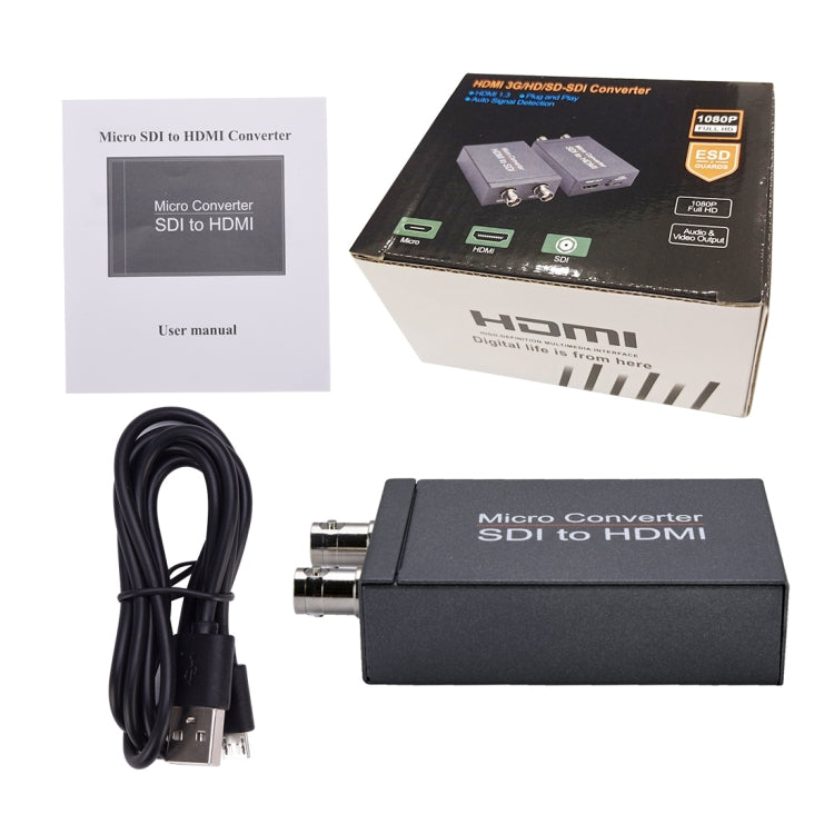 NK-M008 Convertidor 3G/SDI a HDMI Full HD, Double 3G-SDI to HDMI