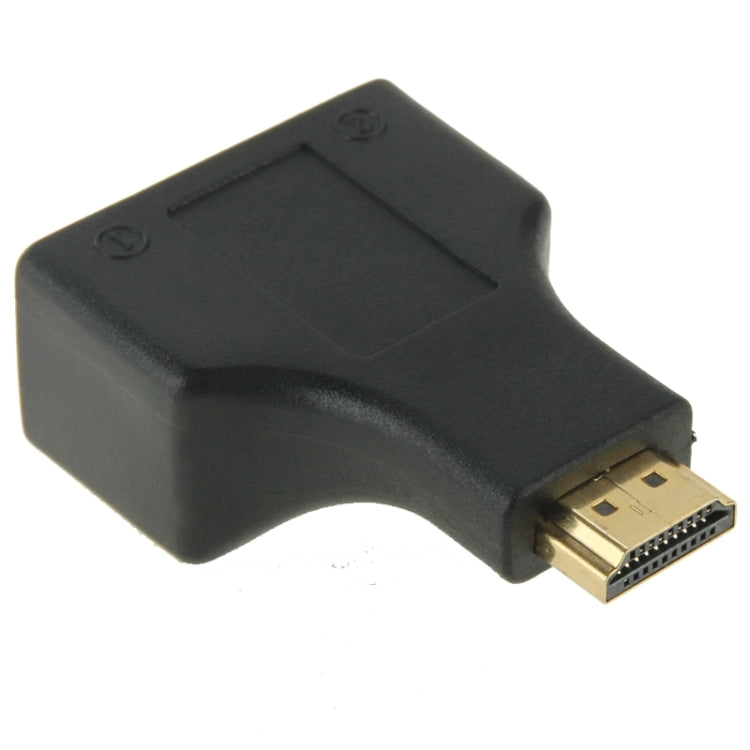 Extensor de cable de red HDMI a RJ45 de doble puerto de 30 m por Cat 5e/6 3D HDTV Up, Dual RJ45 Black