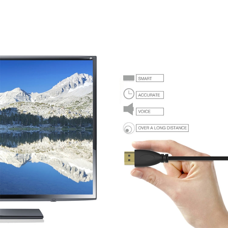 Versión 1.4 Mini HDMI macho chapado en oro a cable en espiral macho HDMI, compatible con 3D / Ethernet, longitud: 0,6 m-2 m, Right Angle Mini HDMI to HDMI AM