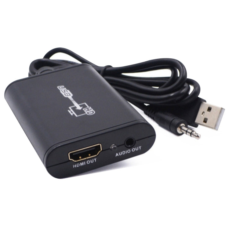 Líder de vídeo USB 2.0 a HDMI HD para HDTV, compatible con Full HD 1080P, USB 2.0