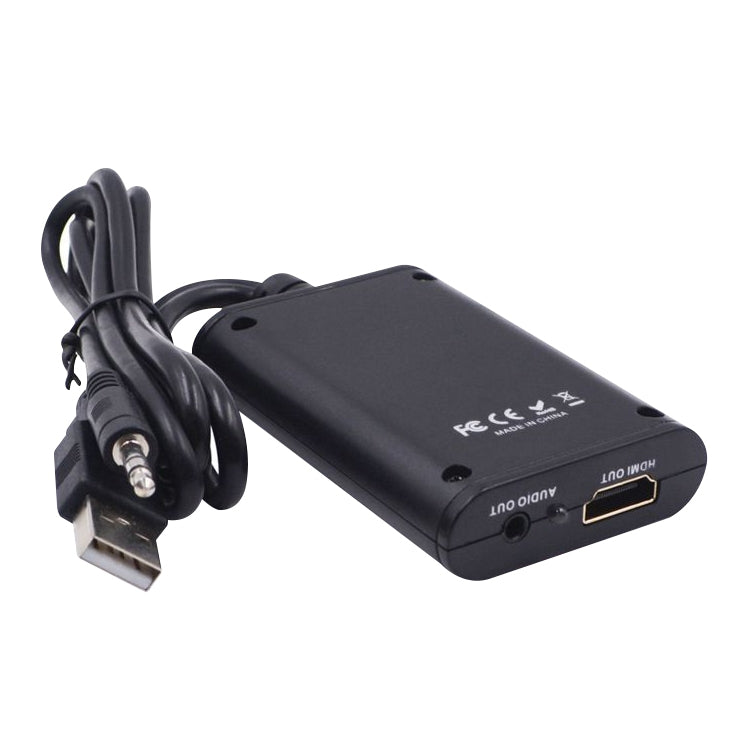 Líder de vídeo USB 2.0 a HDMI HD para HDTV, compatible con Full HD 1080P, USB 2.0