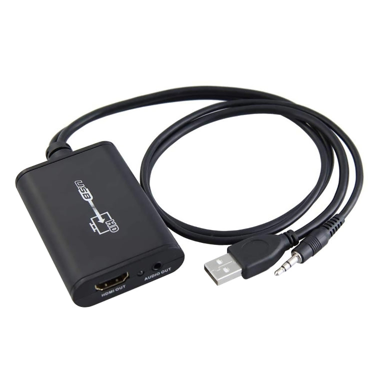 Líder de vídeo USB 2.0 a HDMI HD para HDTV, compatible con Full HD 1080P, USB 2.0