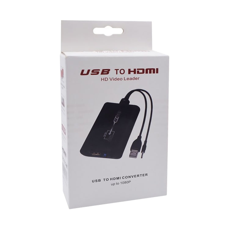 Líder de vídeo USB 2.0 a HDMI HD para HDTV, compatible con Full HD 1080P, USB 2.0