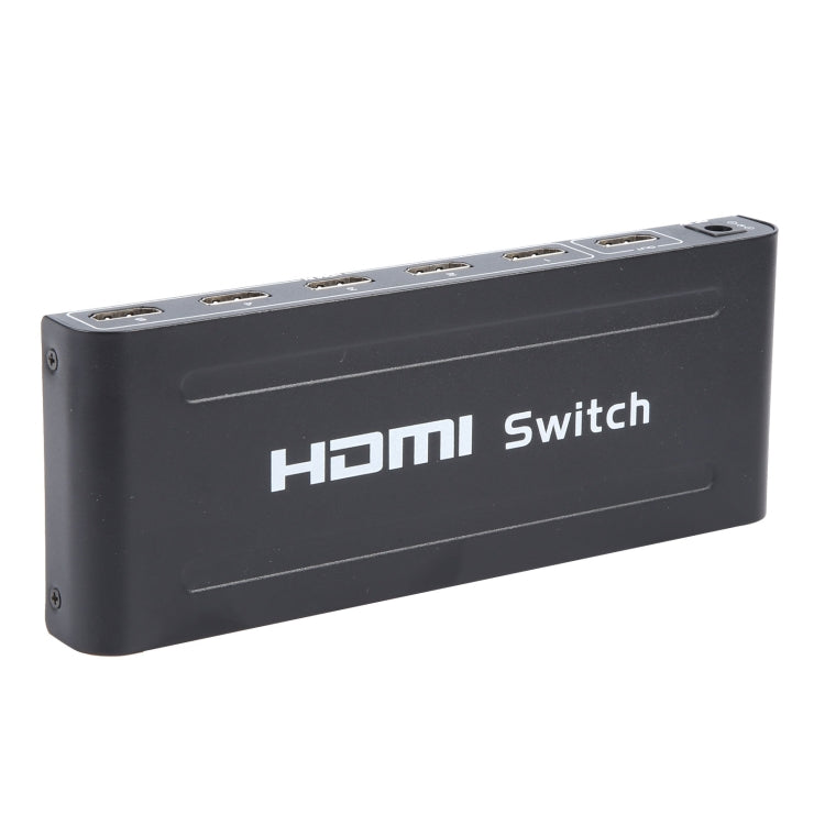 Conmutador HDMI Full HD 1080P de 5 puertos con control remoto e indicador LED, With LED Indicator