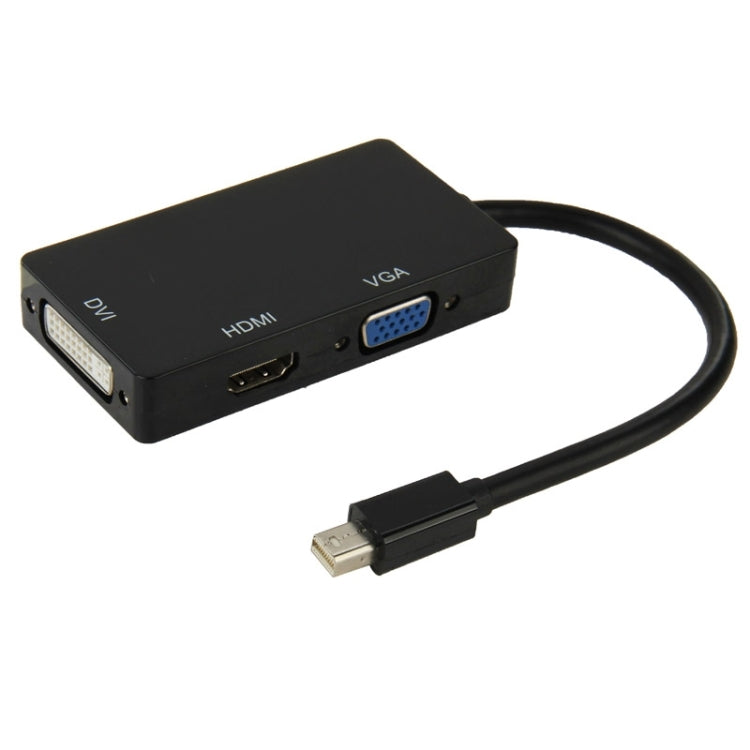 Cable convertidor adaptador mini DisplayPort macho a HDMI + VGA + DVI hembra para Mac Book Pro Air, longitud del cable: 17 cm, Mini DP to HDMI+VGA+DVI (Black), Mini DP to HDMI+VGA+DVI (White)