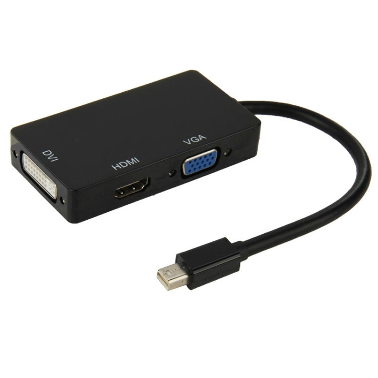 Cable convertidor adaptador mini DisplayPort macho a HDMI + VGA + DVI hembra para Mac Book Pro Air, longitud del cable: 17 cm, Mini DP to HDMI+VGA+DVI (Black), Mini DP to HDMI+VGA+DVI (White)
