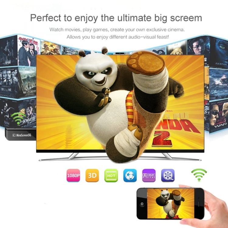 Miradisplay WiFi HDMI Display Dongle / Miracast Airplay DLNA Display Receptor Dongle