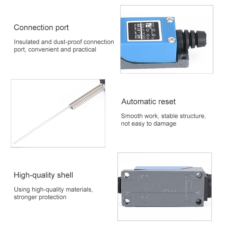 ME-8169 Mini interruptor de límite de palanca de brazo oscilante eléctrico