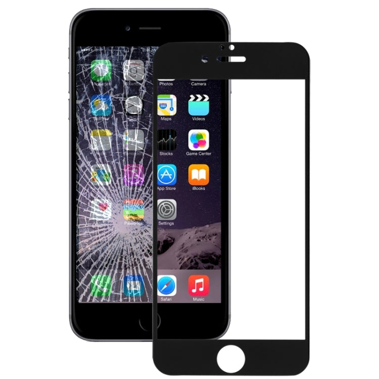 Película de vidrio templado de pantalla completa de 0,3 mm para iPhone 6, For iPhone  6 Black (1 PC), For iPhone  6 White (1 PC)