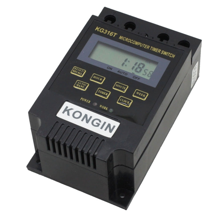 Interruptor de control del temporizador del microordenador con pantalla digital LCD KG316T 12V, 12V