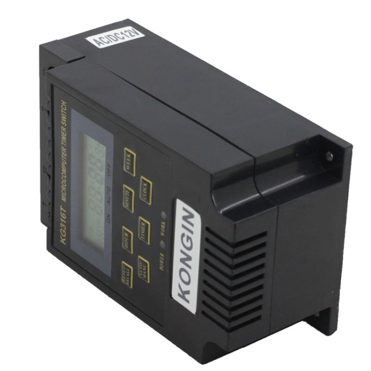 Interruptor de control del temporizador del microordenador con pantalla digital LCD KG316T 12V, 12V