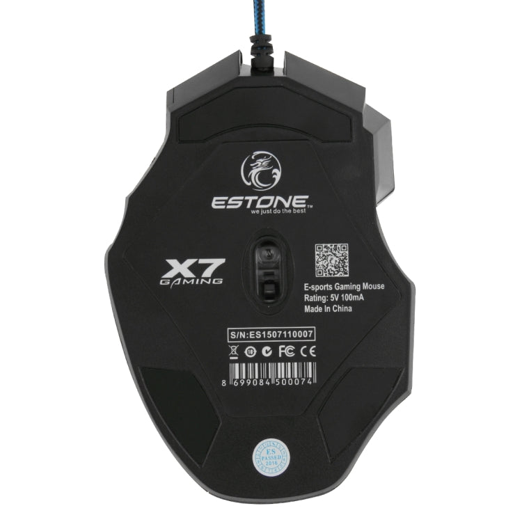 7 botones con rueda de desplazamiento 5000 DPI LED con cable ratón óptico para juegos para computadora PC portátil, X7 7 Buttons (Yellow), X7 7 Buttons (Black)