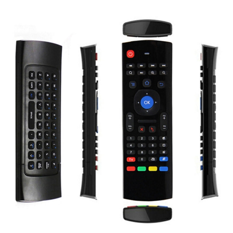 MX3 Air Mouse Teclado de control remoto inalámbrico 2.4G con atajos de navegador para Android TV Box / Mini PC, Air Mouse